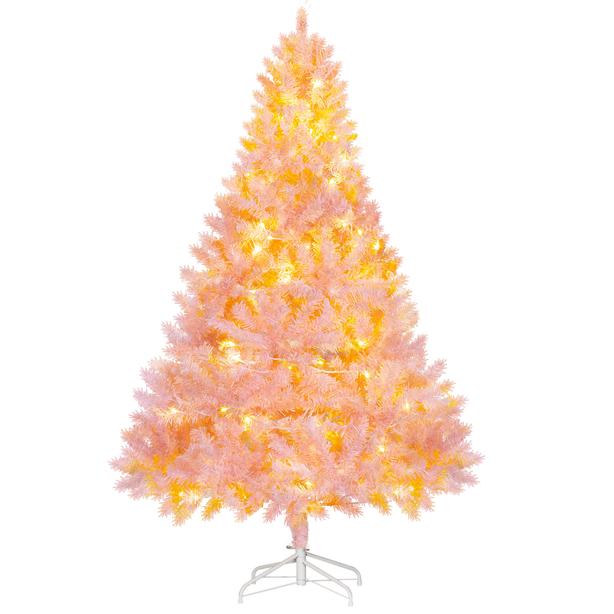 HOMCOM 6' Tall Prelit Christmas Tree