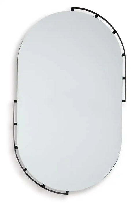 Valkings - Accent Mirror - Black - Best Buy Furniture