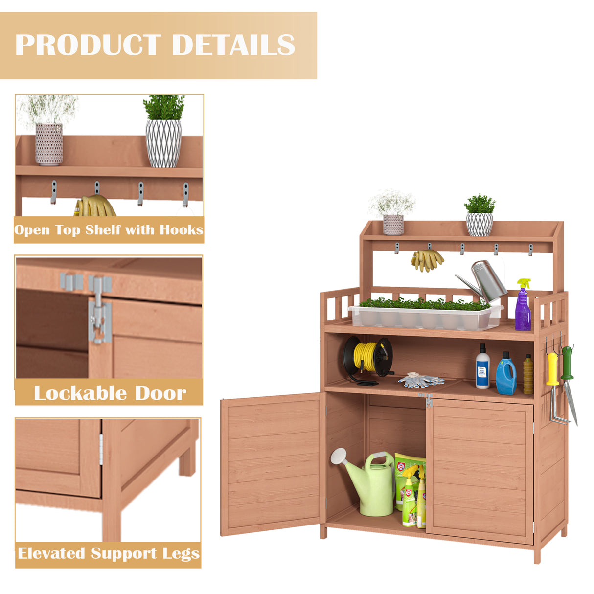 Potting Bench Outdoor Gardening Table