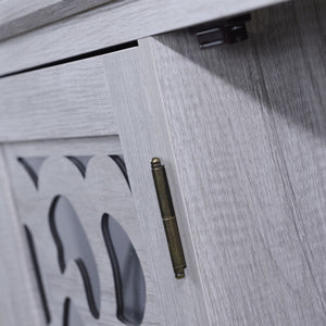 3 Door Mirrored Sideboard Cabinet With Adjustable Shelves
