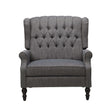 Dunham - Contemporary Fabric Tufted Oversized Pushback Recliner - Best Buy Furniture