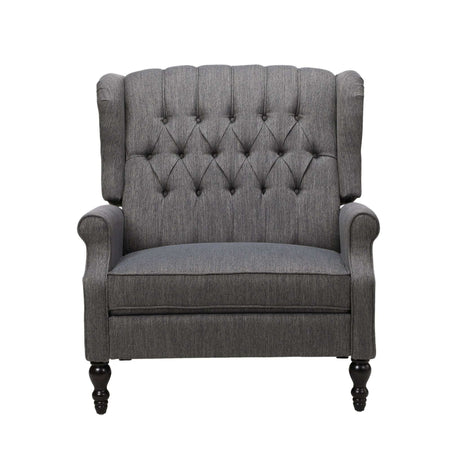 Dunham - Contemporary Fabric Tufted Oversized Pushback Recliner - Best Buy Furniture