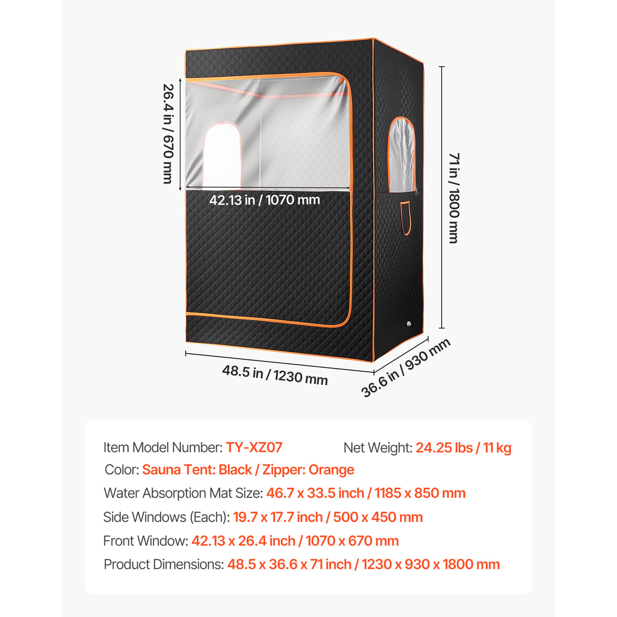 Upgraded Portable Steam Sauna for Home, 2 Person Spa Tent