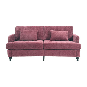 Mid Century Modern Fabric Loveseat Sofa, 2 Seat Upholstered Couch