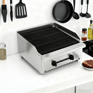 24 Inch Commercial Gas Lava Rock Charbroiler