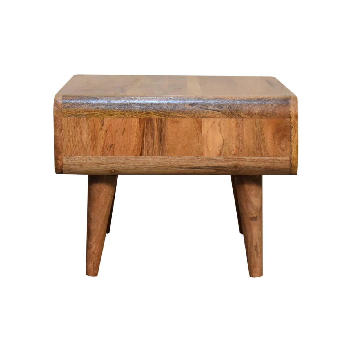 Solid Wood Media Unit, Open Slot, Oak-ish