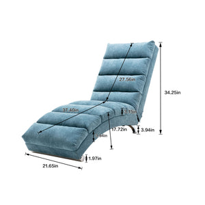 Massage Chaise Lounge Indoor With Remote Control, Ergonomic Electric Massage Lounger