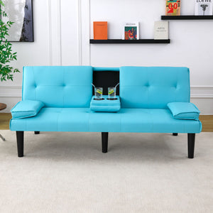 Sofa Bed With Foldable Design And Cup Holder