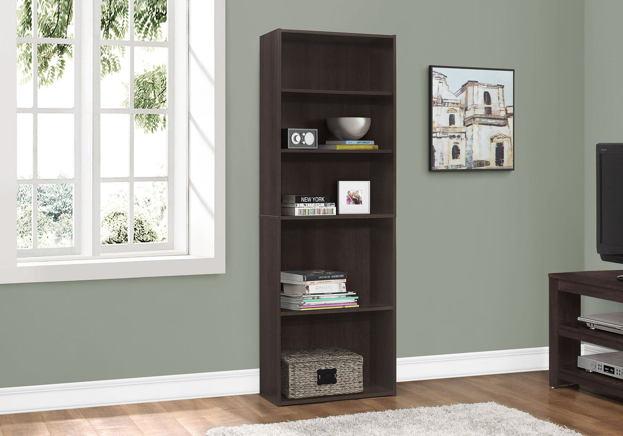 Bookshelf, Bookcase, 6 Tier, For Office, Transitional - Best Buy Furniture
