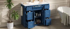 Navy Blue 48" Bathroom Vanity