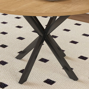 Modern Extendable Round Dining Table Set, Table With Chairs
