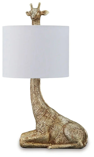 Ferrison - Poly Table Lamp - Gold Finish - Best Buy Furniture
