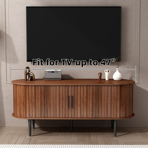 47" Modern TV Console Table with Storage Compartment