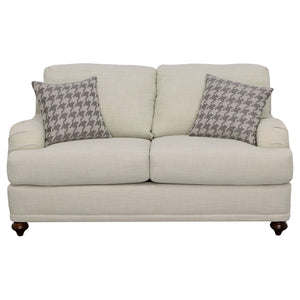 Brewster - Upholstered Loveseat With English Arms - Light Gray