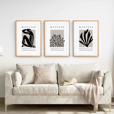 Henri Matisse La Gerbe Art Print Set - 3 Vintage Prints