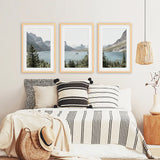 Montana Glacier National Park. Mountain Lake. Travel Wall Art