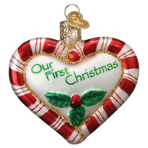 Peppermint Heart Ornament