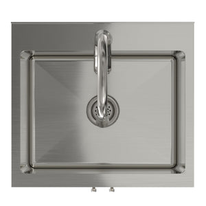 Darwin - Deluxe Laundry Cabinet With Pull-Out Faucet And Stainless Steel Sink