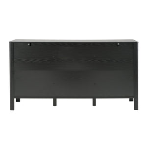Black Sideboard, 59.06'' Storage Credenza
