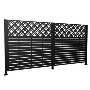 W48'' x H47.3'' x 2 Panels Metal Privacy Screen