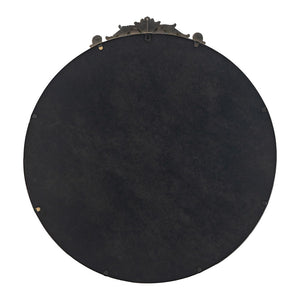 Classic Design Mirror With Baroque Inspired Frame For Bathroom, Entryway Console Lean Against Wall