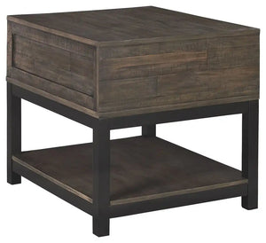 Johurst - Rectangular End Table - Grayish Brown - Best Buy Furniture