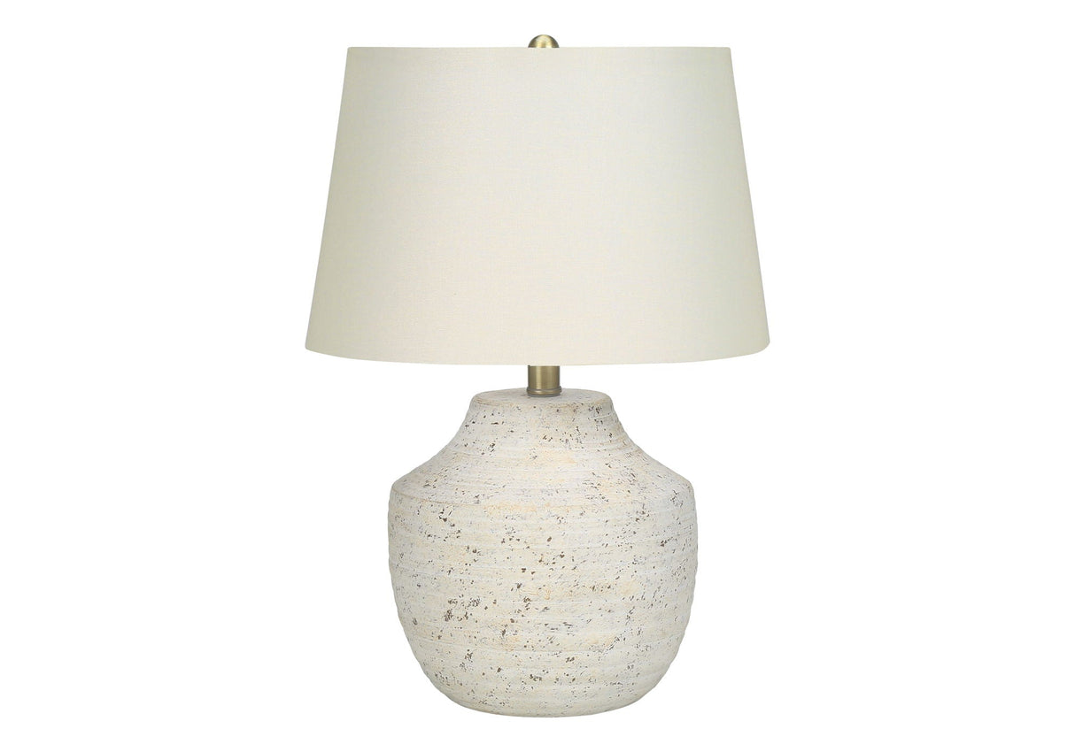 Modern Lighting, Table Lamp, Concrete - Cream - Best Buy Furniture