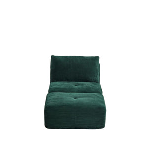 Single Chaise Longue With Movable Ottoman For Living Room