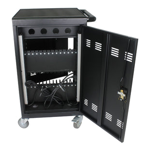 Mobile Charging Cart For Tablets Laptops 35, Device Capacity Matt Metal