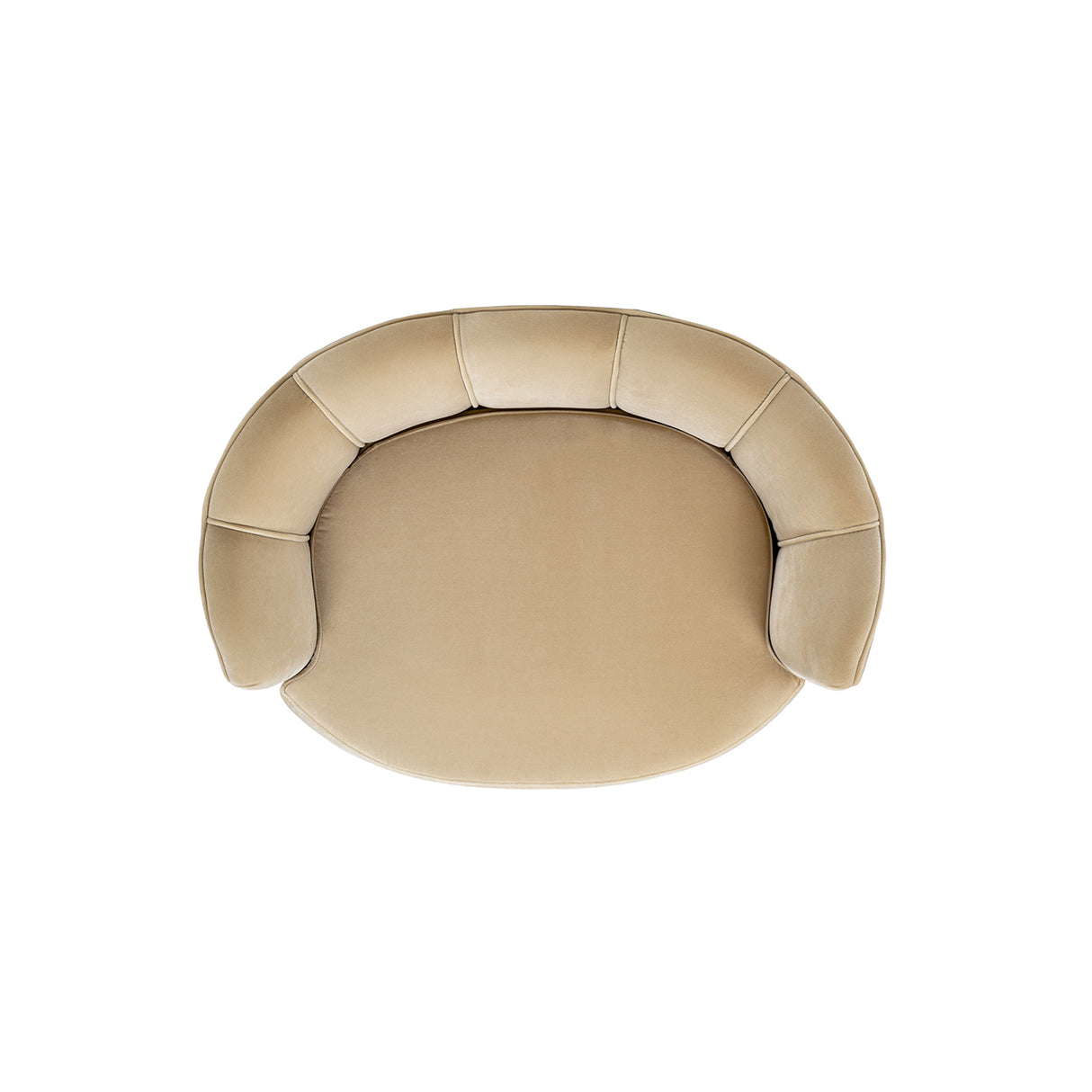 Clara 34.5" Scalloped Pet Sofa Bed, Medium, Fawn