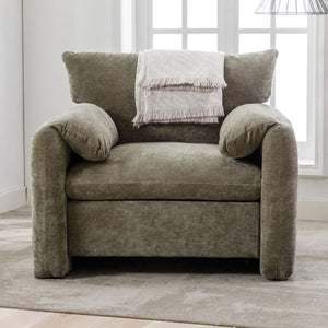 Oversized Accent Single Sofa Lounge Chair - Matcha Green