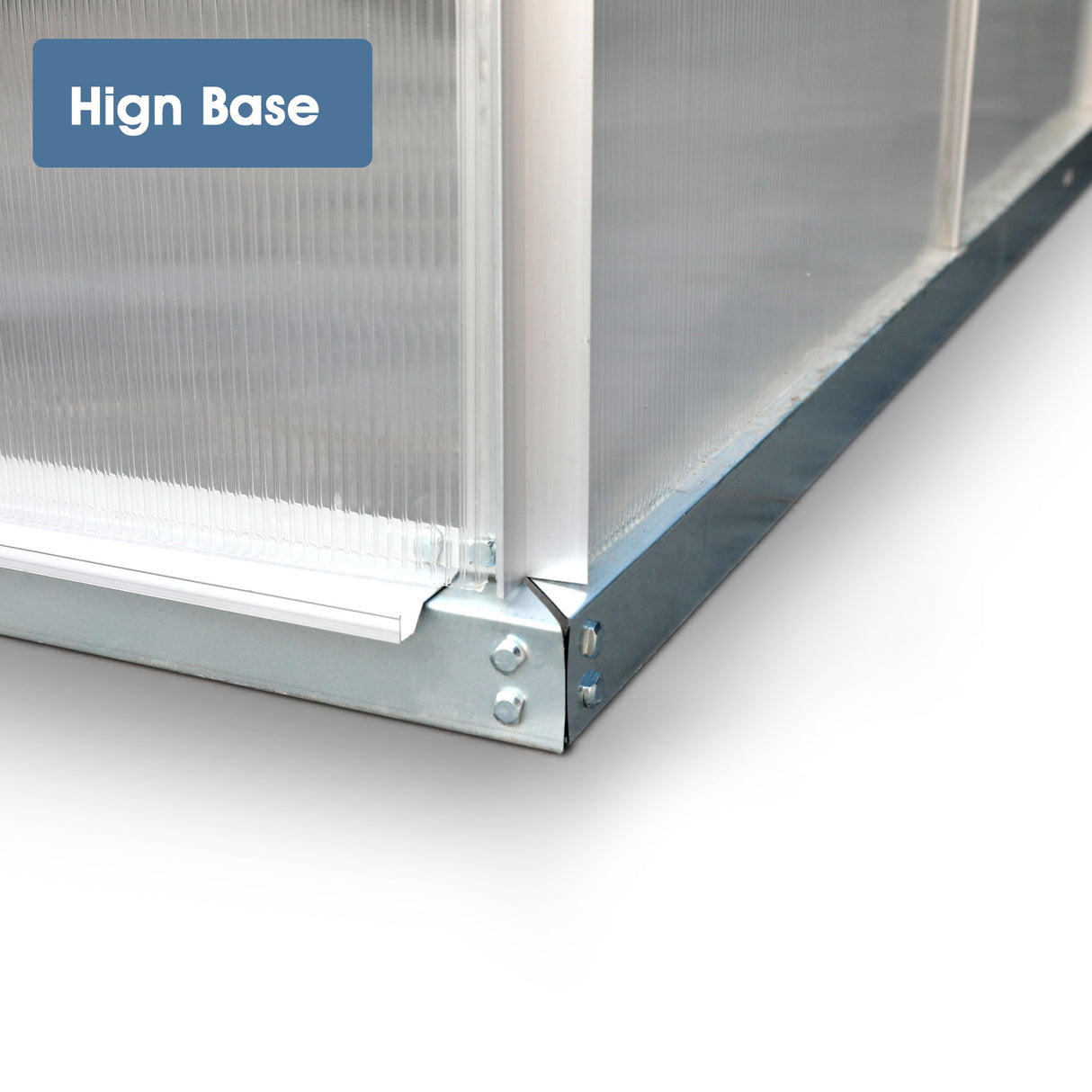 Walk-In Polycarbonate house & Roof Vent, Sliding Doors, Aluminum Hobby Hot House For Outdoor