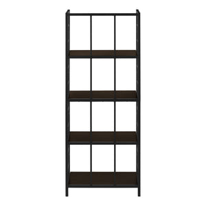 Bookshelf, Bookcase, Etagere, 4 Tier, For Office, Contemporary & Modern - Espresso