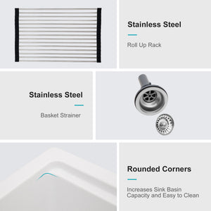 Granite Composite Quartz Kitchen Sink With Workstation Features And Drop In Design