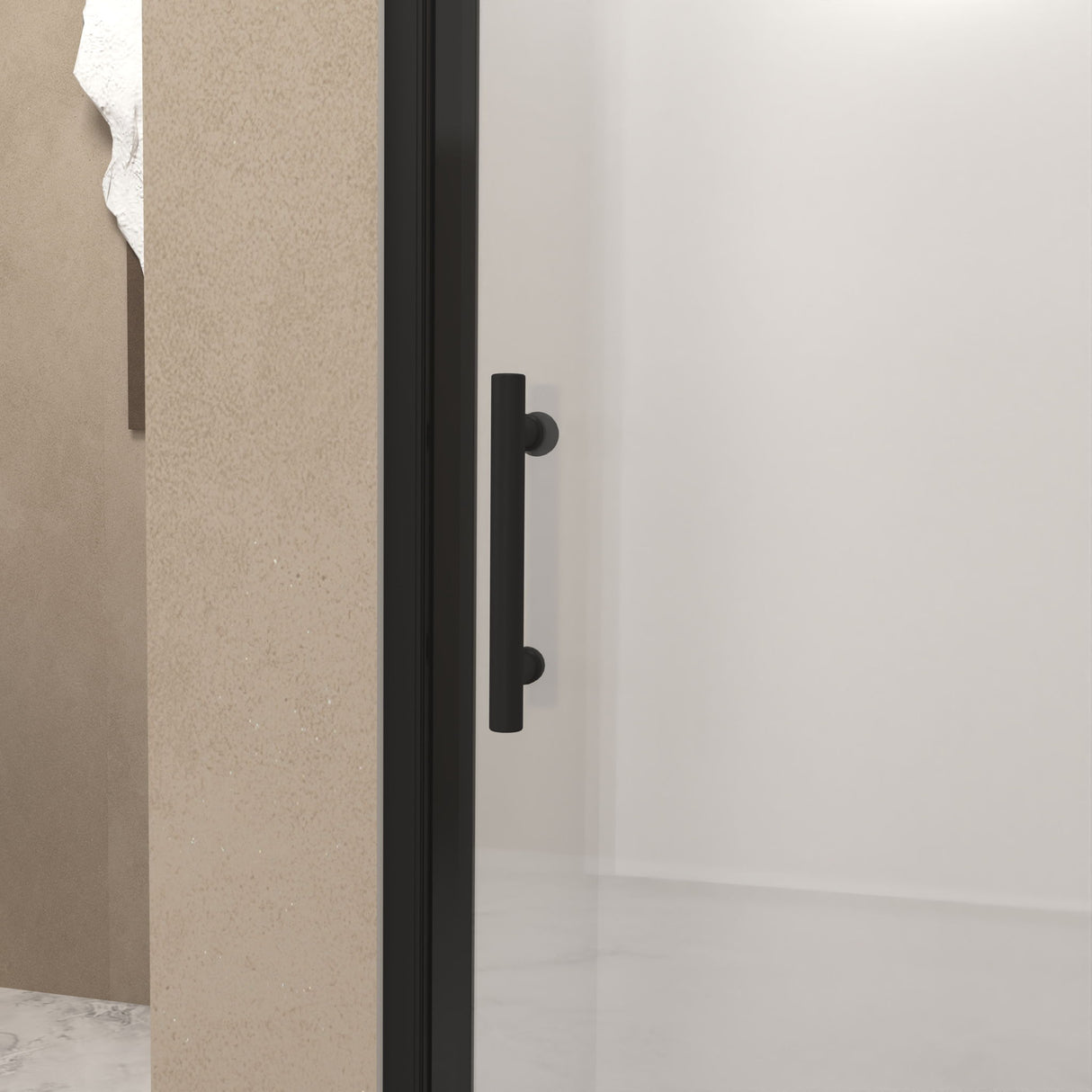 Shower Door With Glass And Explosion Proof Safety Film