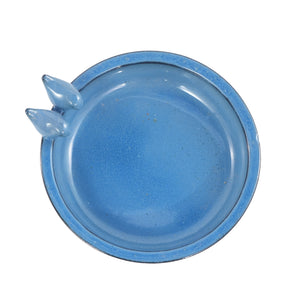 Handmade Ceramic Bird Bath, 11.8 Inch