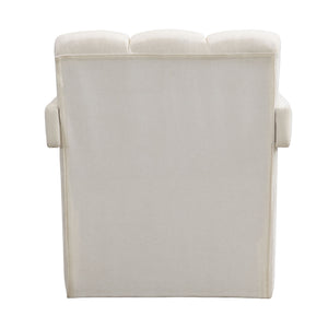 Modern Minimalist Leisure Armchair With L Shaped Armrests