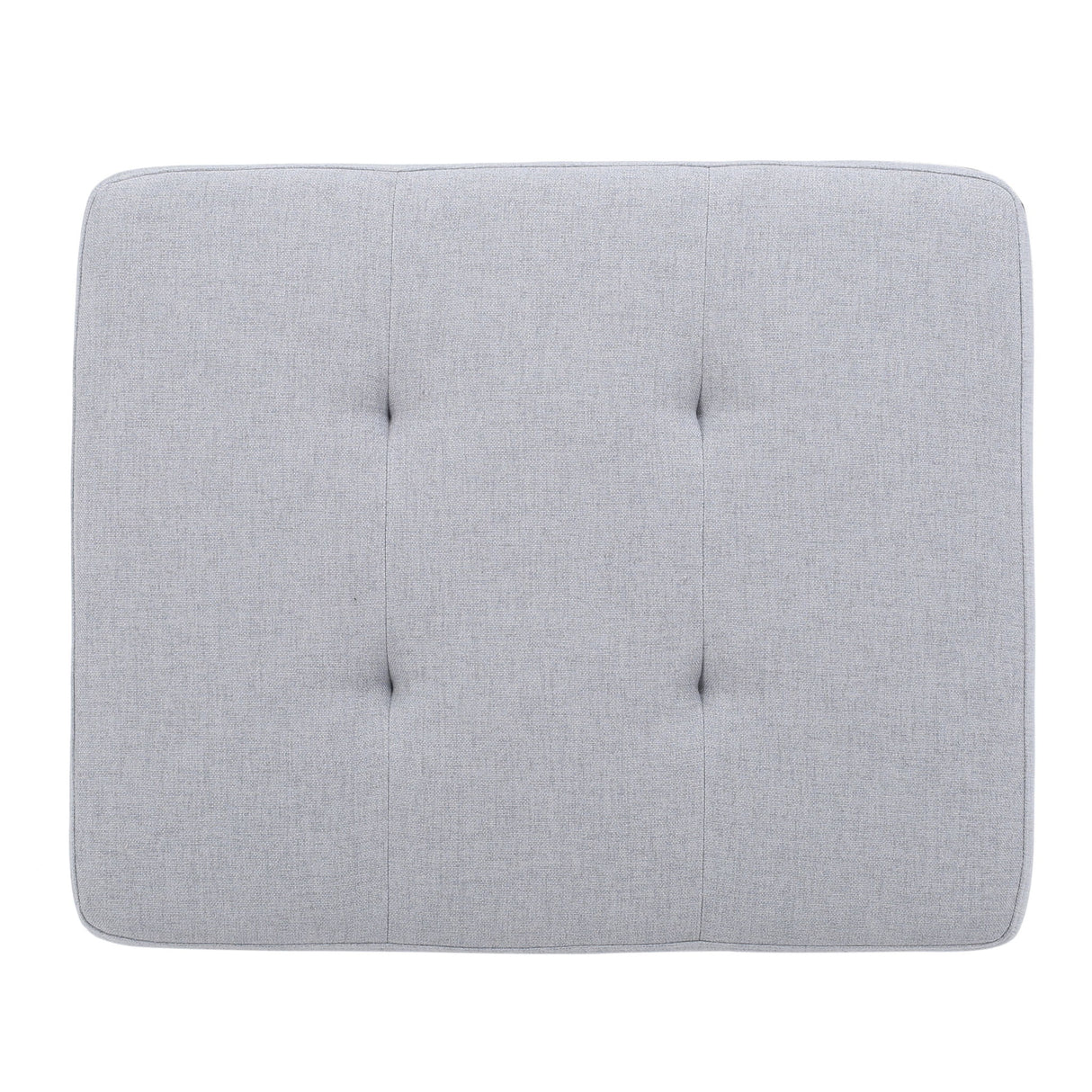 Storage Ottoman With Birch Wood Legs And Cushioned Top For Comfort
