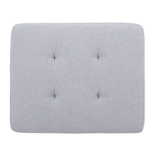Storage Ottoman With Birch Wood Legs And Cushioned Top For Comfort