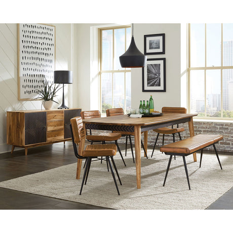 Crossmoor - Sheesham Dining Table - Natural Wood