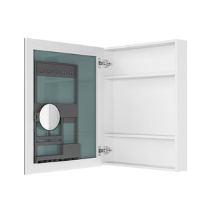 24'' W x 30'' H Surface Frameless Mirror Medicine Cabinet