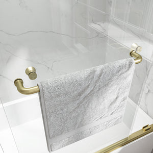 55"-60" W x 60" H Brushed Shower Door