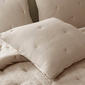 3-Piece Full/Queen Cotton Embroidered Quilt Set