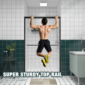 Aluminum Frame Double Sliding Shower Door - Bypass Bathroom Door