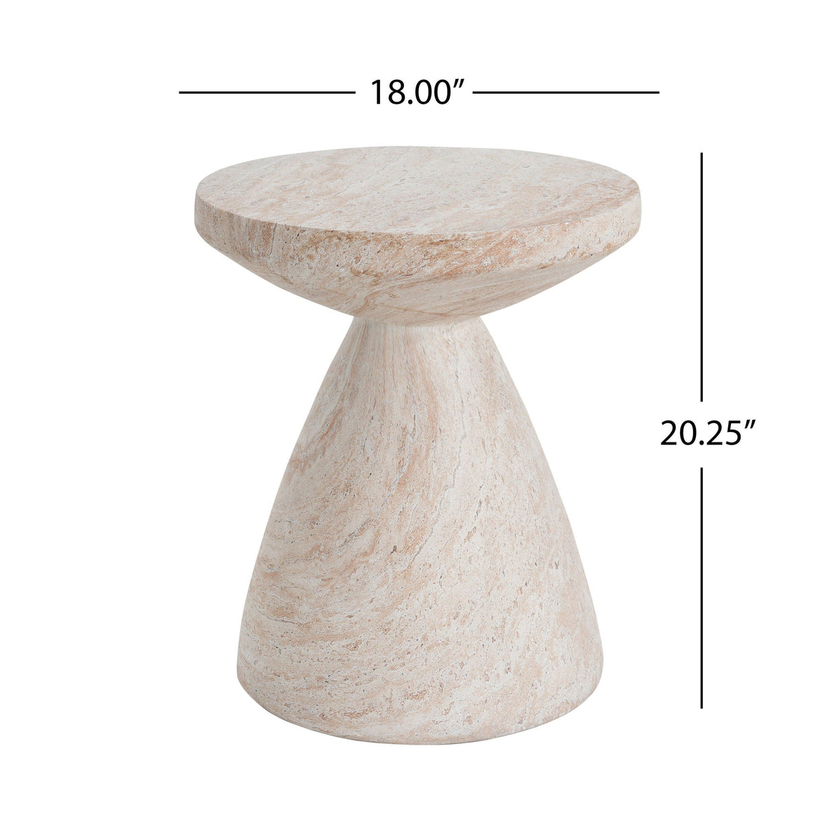 Outdoor / Indoor Lightweight Concrete Side Table - Best Buy Furniture