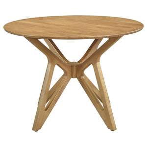 Barlow - 5 Piece Round Dining Set With Chairs - Walnut
