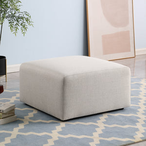 No Assembly Required Black Sofa Ottoman