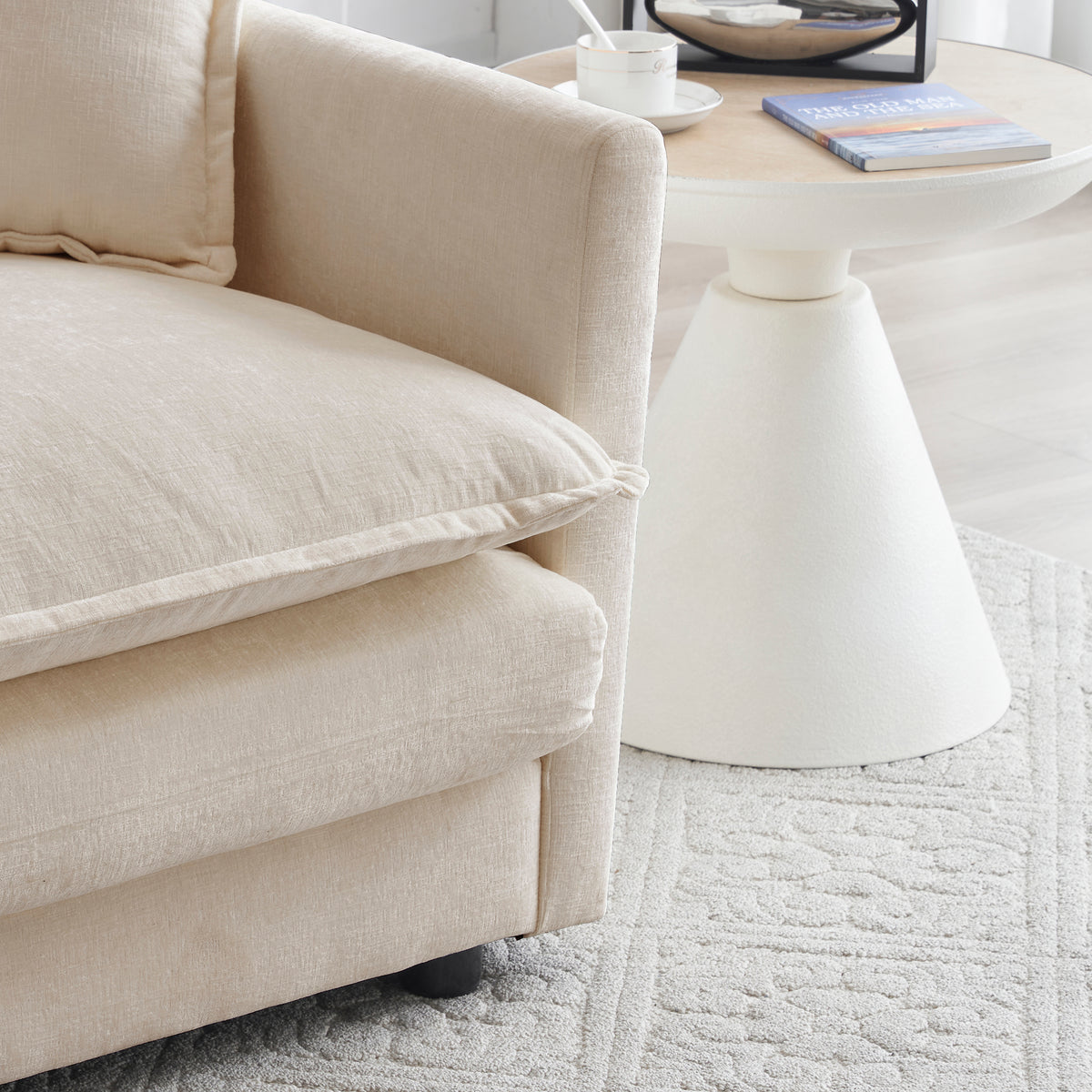 2-Piece Upholstered Sofa Set - Modern Sofa Couches Set