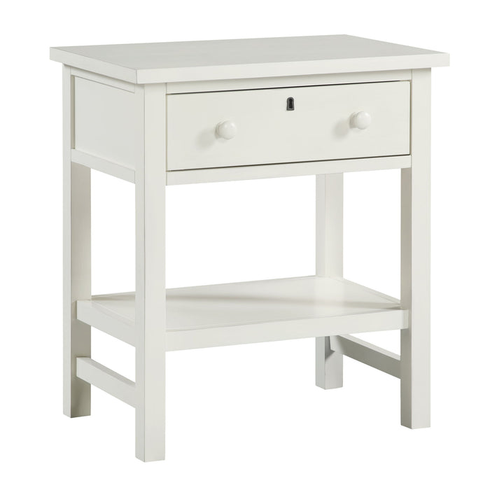 Finley 1 Drawer Storage Nightstand with Open Shelf - Choice of Color