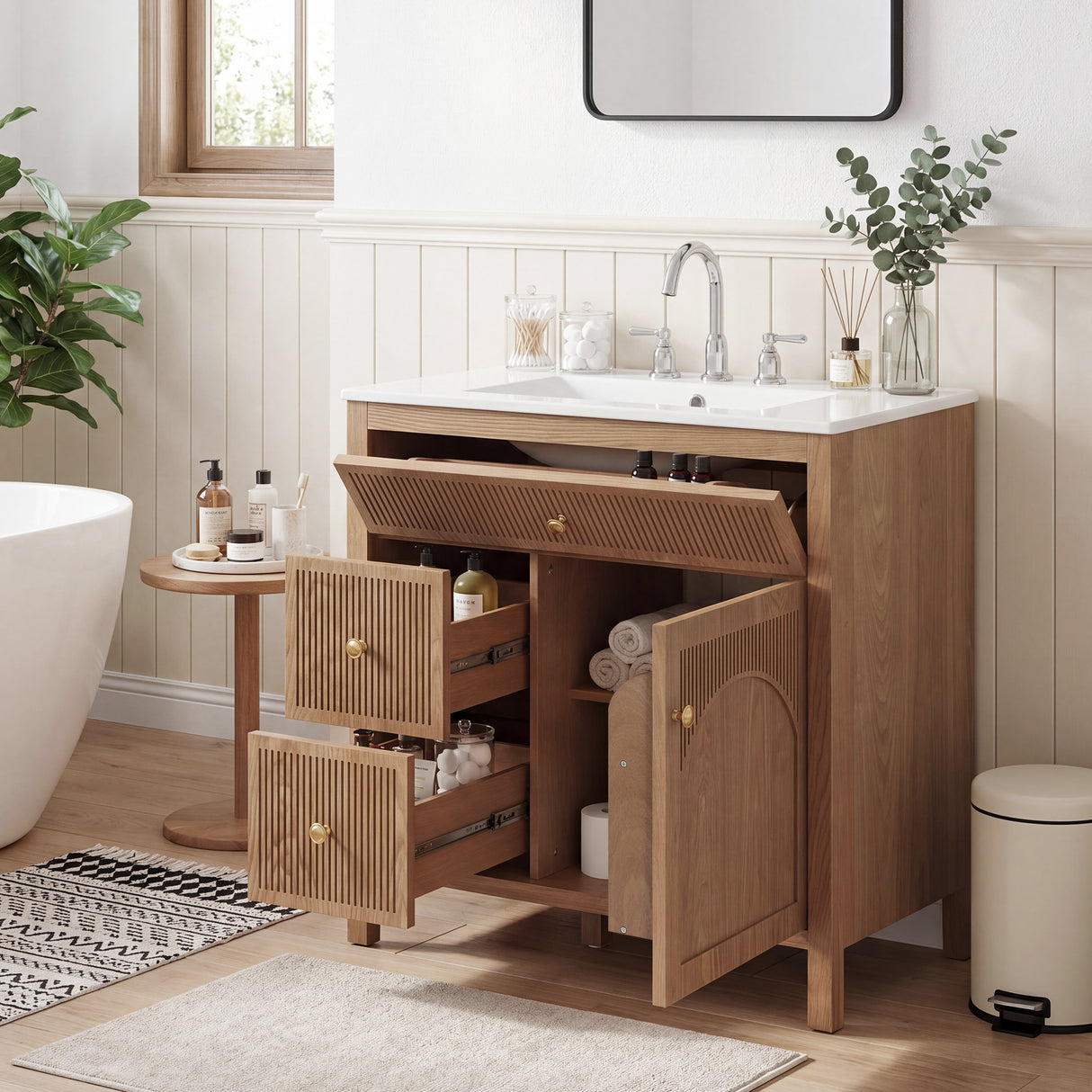 30 Inch Freestanding Farmhouse Bathroom Vanity